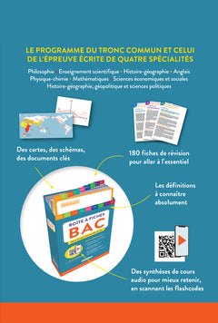 Boîte à fiches bac: 180 fiches pour réussir !
