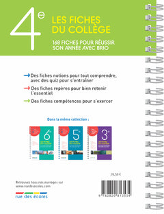 Les fiches du collège 4e