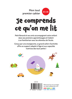 Mon tout premier cahier - Je comprends ce qu'on me lit, dès 2 ans