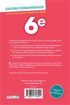Savoirs fondamentaux 6e - Toutes les matières