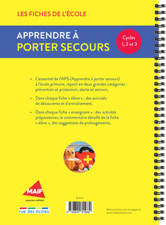 Les fiches de l'école - Apprendre à porter secours - cycles 1, 2, et 3