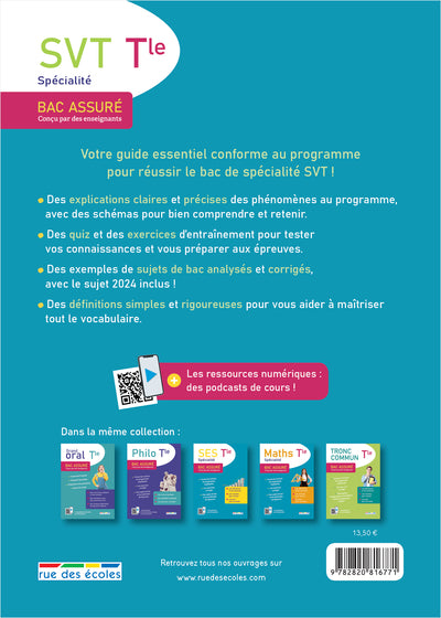Bac assuré - Spécialité SVT - Terminale