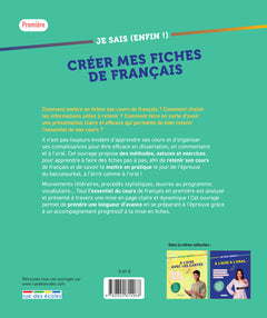 Je sais (enfin !) créer mes fiches de français