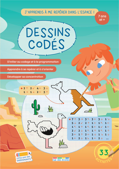 Dessins codés - J'apprends à me repérer dans l'espace !