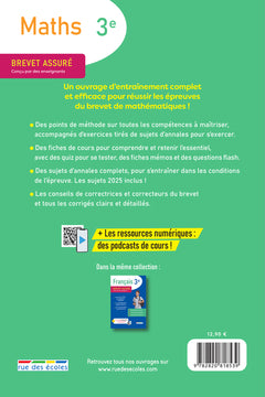 Brevet assuré - Maths 3e