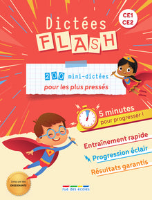 Dictées Flash - 5 minutes pour progresser, CE1-CE2