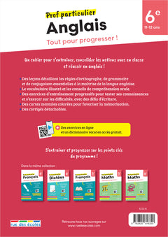Prof particulier - Anglais 6e - Tout pour progresser !