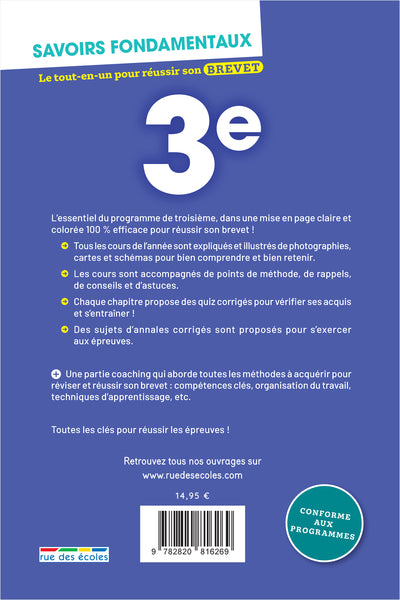 Savoirs fondamentaux 3e