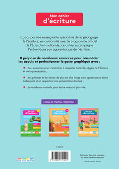 Mon cahier d'écriture CE1 perfectionnement