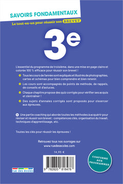 Savoirs fondamentaux 3e - Toutes les matières