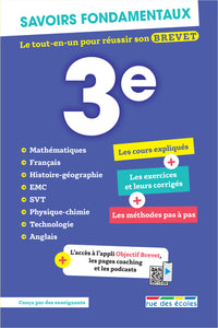 Savoirs fondamentaux 3e - Toutes les matières