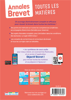 Annales Brevet - Toutes les matières - 3e - 2026