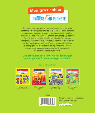 Mon gros cahier pour protéger ma planète