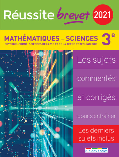 Réussite-brevet 2021 - Brevet mathématiques-sciences