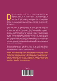 Cours de mathématiques terminale: Objectif excellence