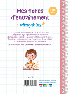 Mes fiches d'entraînement effaçables - Additions posées