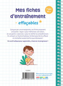 Mes fiches d’entraînement effaçables - Calcul mental