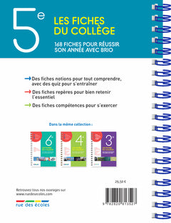Les fiches du collège 5e