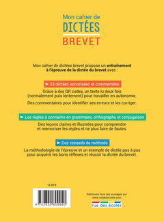 Mon cahier de dictées Brevet