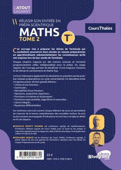 Réussir son entrée en prépa scientifique Maths - Tome 2 - Tle