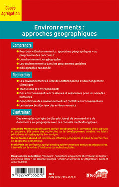 Environnements : approches géographiques