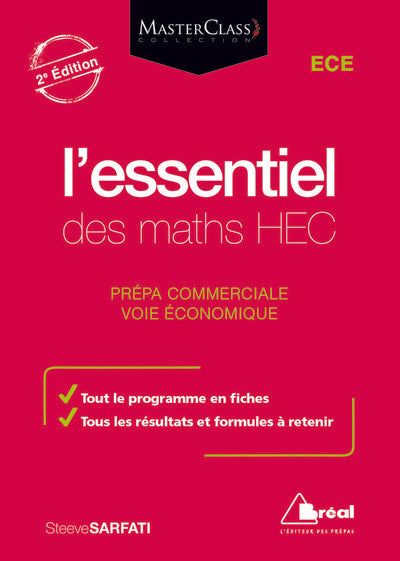L'indispensable de maths HEC ECE