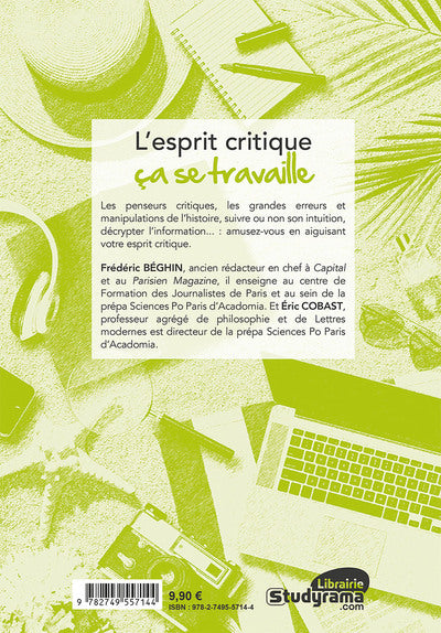Le cahier de vacances pour développer son esprit critique