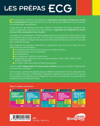 Économie, sociologie et histoire du monde contemporain 2025-2026