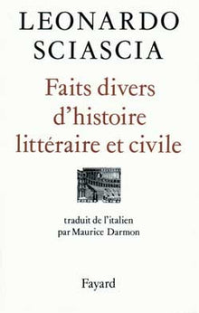faits divers d'histoire littéraire et civile
