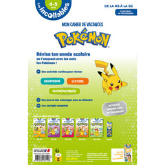 Cahier de vacances Pokémon 2026 - De la MS à la GS