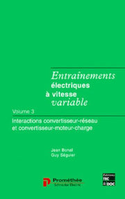 Entrainements électriques à vitesse variable Tome 3 : interactions convertisseur réseau et convertisseur moteur charge