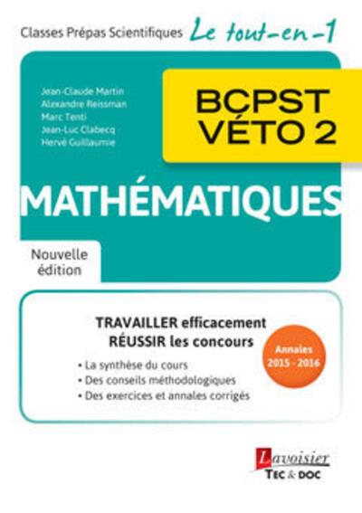 Mathématiques BCPST-VETO 2e année