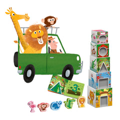 Livre et cubes de constructions : les formes