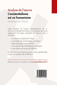 L'existentialisme est un humanisme de Jean-Paul Sartre (Analyse de l'oeuvre)