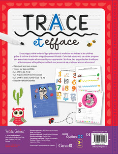 Trace et efface ABC 123
