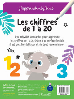 Les chiffres de 1 à 20