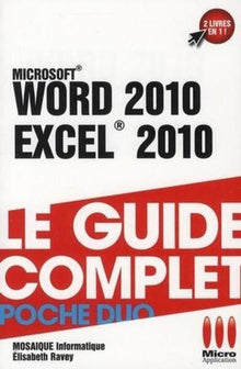 Guide complet poche duo Word 2010 Excel 2010