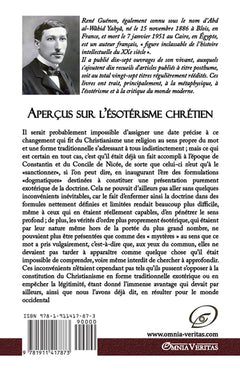 Aperçus sur l'ésotérisme chrétien