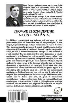 L'homme et son devenir selon le Vêdânta