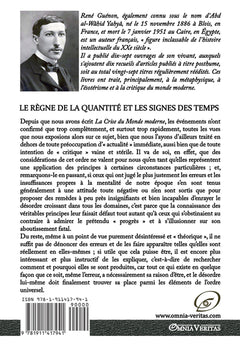 Le règne de la quantité et les signes des temps