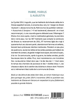 Marie, Marius & Augustin, tome 2, la haute vallée de la Gresse dans la tourmente