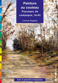 Peinture au couteau paysages campagne forêt