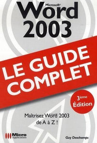 Guide complet Word 2003