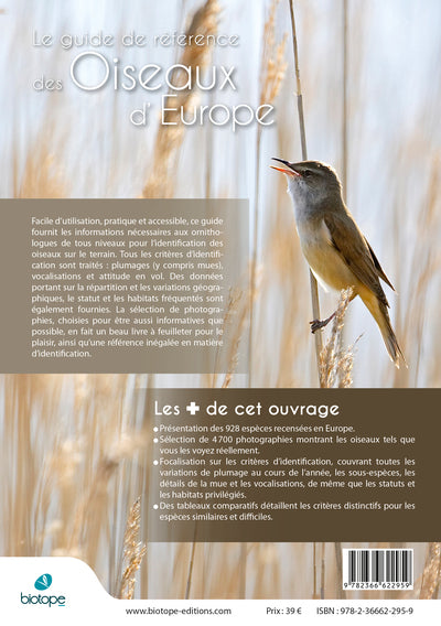 Guide des oiseaux d'Europe