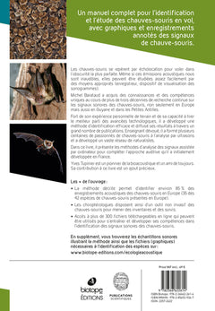 Ecologie acoustique des chiroptères d'Europe 4eme édition