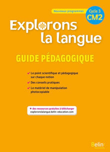 Explorons la langue CM2 Guide pédagogique
