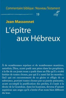 L'epitre aux hebreux