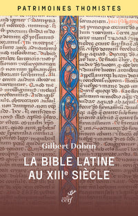 La Bible latine au XIIIe siècle