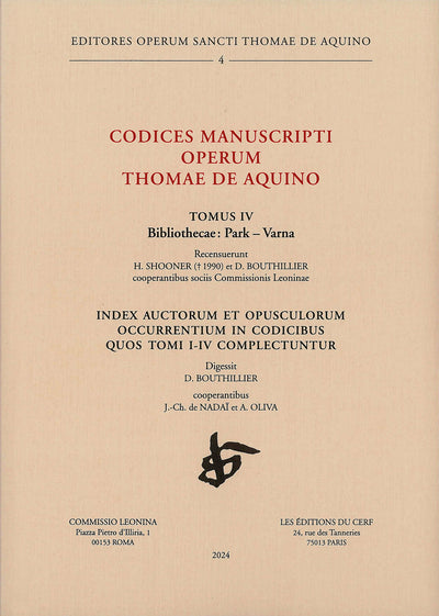 Codices manuscripti Operum Thomae de Aquino