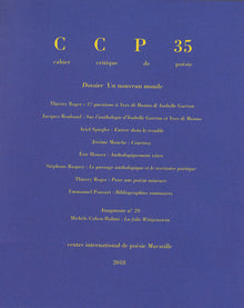 Cahier critique de poésie